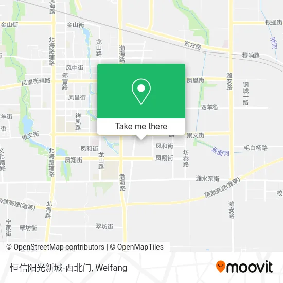 恒信阳光新城-西北门 map