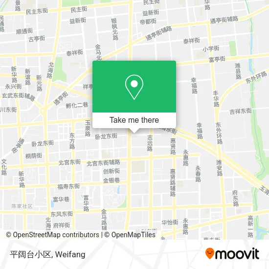 平阔台小区 map