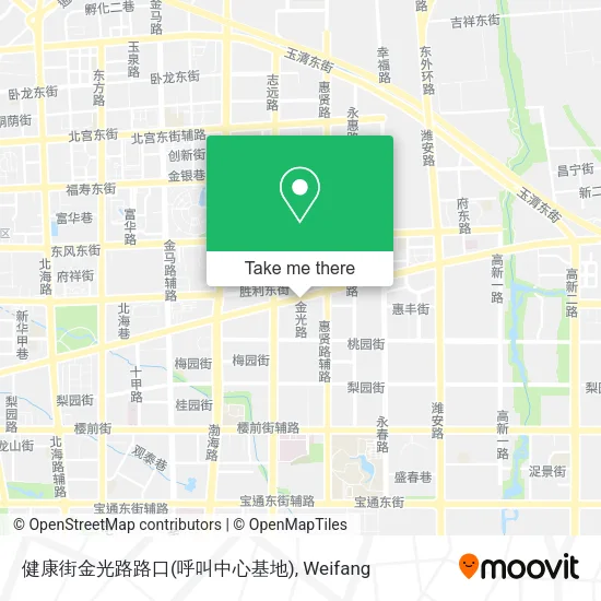 健康街金光路路口(呼叫中心基地) map