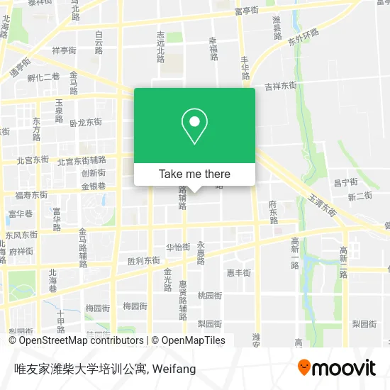 唯友家潍柴大学培训公寓 map