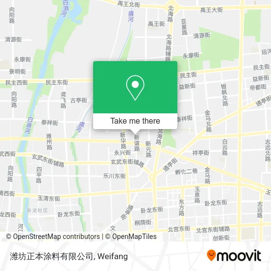 潍坊正本涂料有限公司 map