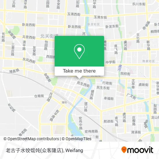 老古子水饺馄饨(众客隆店) map