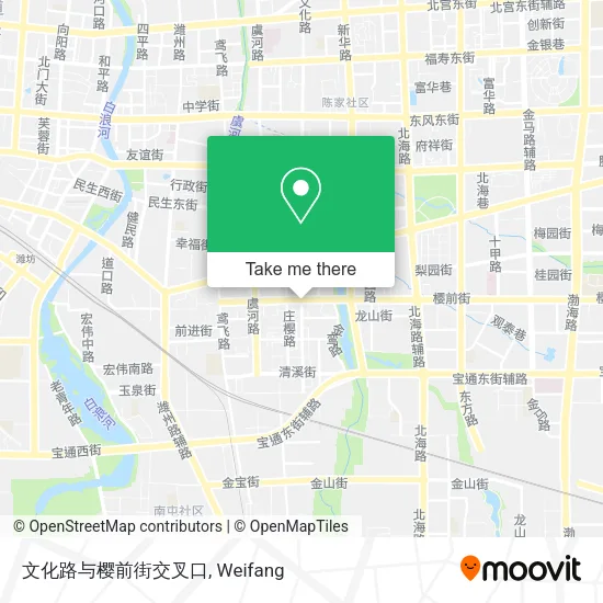 文化路与樱前街交叉口 map
