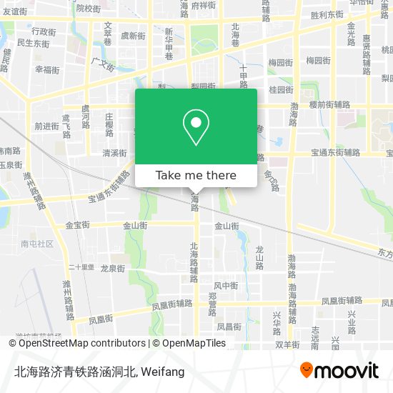 北海路济青铁路涵洞北 map