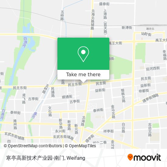 寒亭高新技术产业园-南门 map