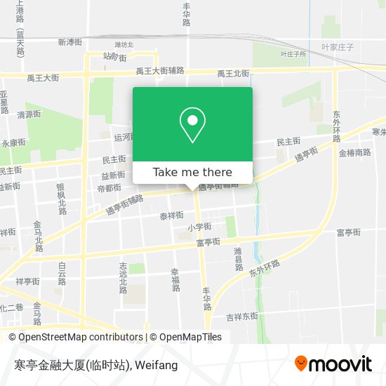 寒亭金融大厦(临时站) map