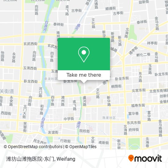 潍坊山潍拖医院-东门 map