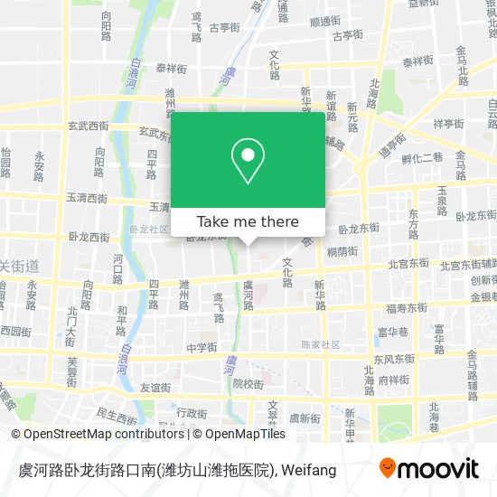 虞河路卧龙街路口南(潍坊山潍拖医院) map