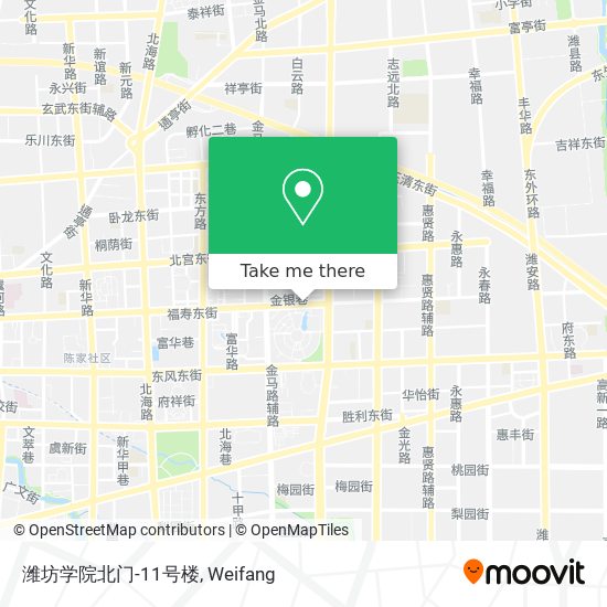 潍坊学院北门-11号楼 map
