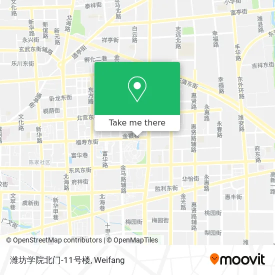 潍坊学院北门-11号楼 map