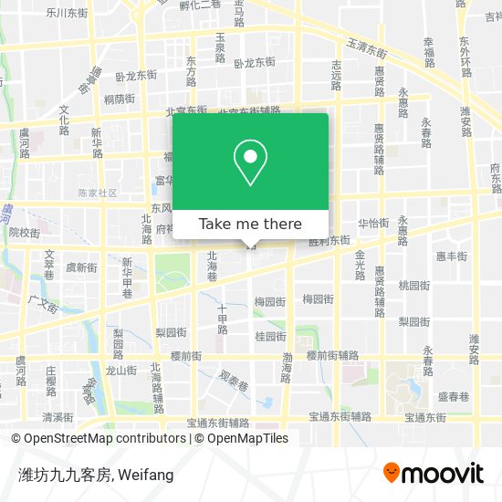 潍坊九九客房 map
