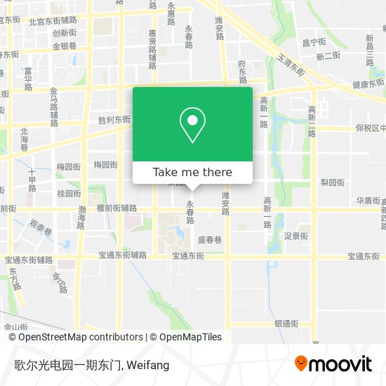 歌尔光电园一期东门 map