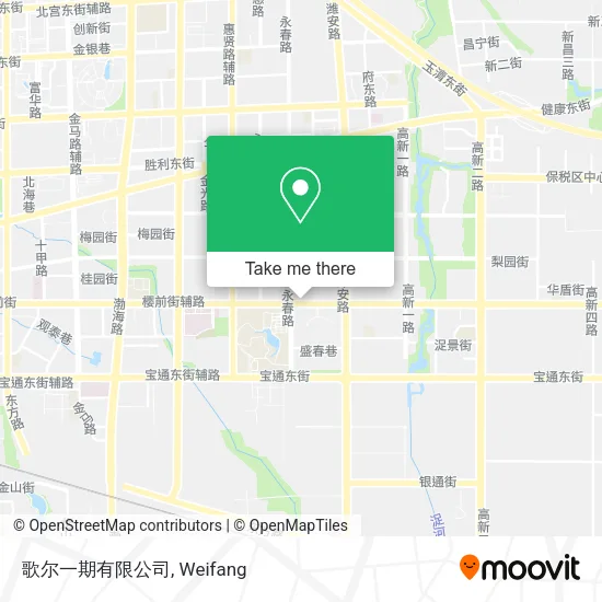 歌尔一期有限公司 map