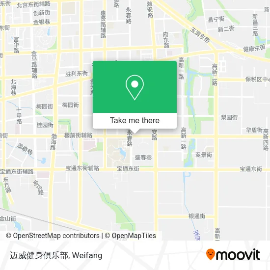 迈威健身俱乐部 map