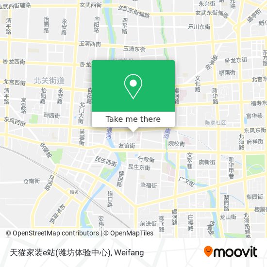 天猫家装e站(潍坊体验中心) map