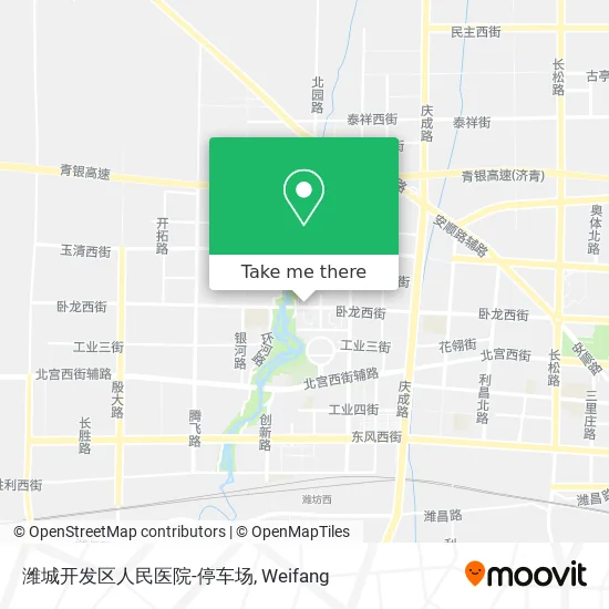 潍城开发区人民医院-停车场 map