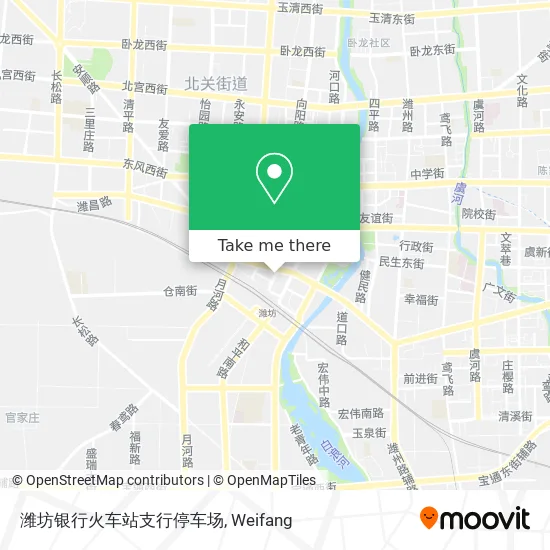 潍坊银行火车站支行停车场 map