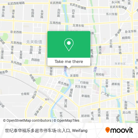 世纪泰华福乐多超市停车场-出入口 map