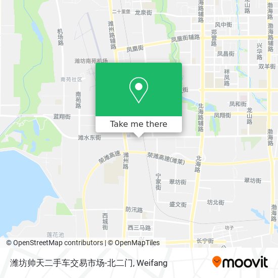 潍坊帅天二手车交易市场-北二门 map