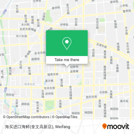 海买进口海鲜(奎文高新店) map
