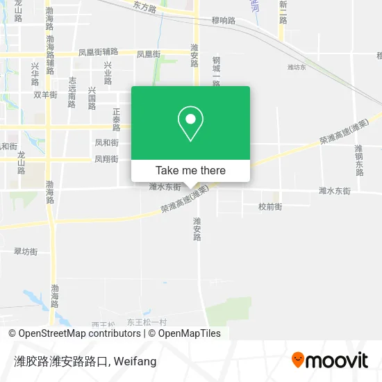 潍胶路潍安路路口 map