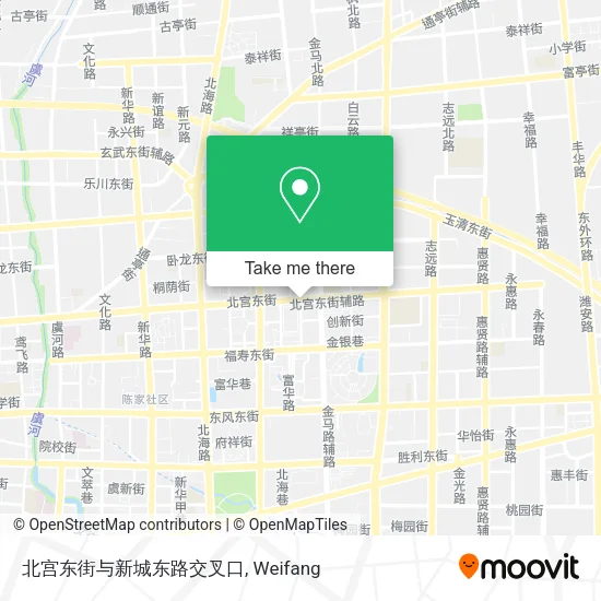 北宫东街与新城东路交叉口 map
