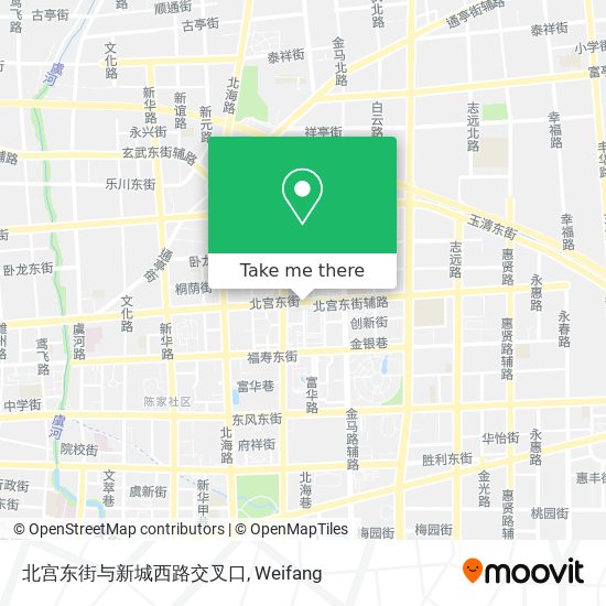 北宫东街与新城西路交叉口 map