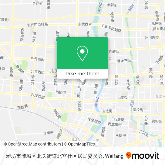 潍坊市潍城区北关街道北宫社区居民委员会 map