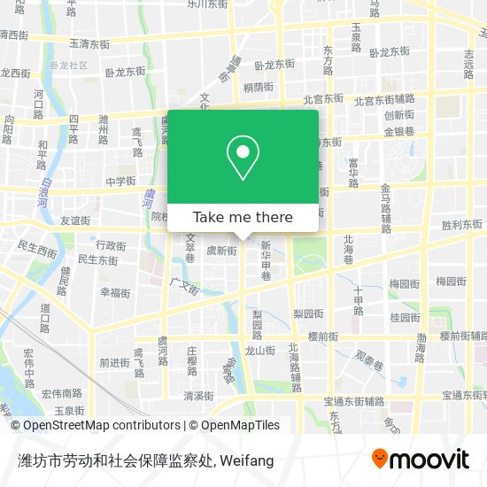 潍坊市劳动和社会保障监察处 map