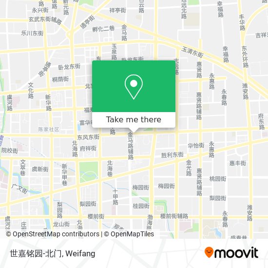 世嘉铭园-北门 map