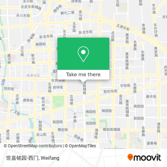 世嘉铭园-西门 map