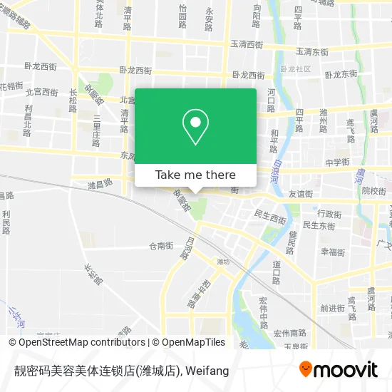 靓密码美容美体连锁店(潍城店) map