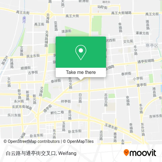 白云路与通亭街交叉口 map