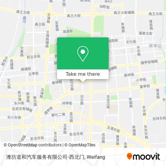 潍坊道和汽车服务有限公司-西北门 map