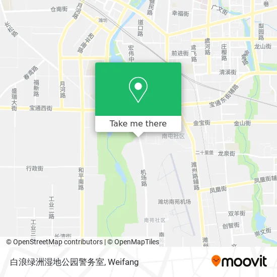 白浪绿洲湿地公园警务室 map