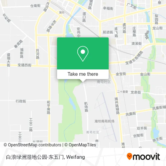 白浪绿洲湿地公园-东五门 map