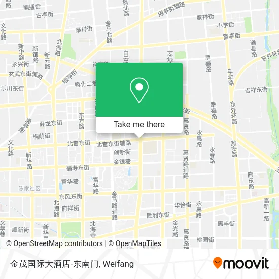 金茂国际大酒店-东南门 map