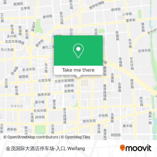 金茂国际大酒店停车场-入口 map