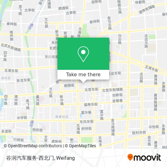 谷润汽车服务-西北门 map