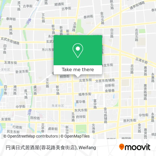 円满日式居酒屋(蓉花路美食街店) map