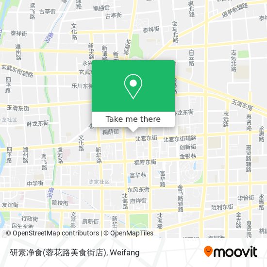 研素净食(蓉花路美食街店) map