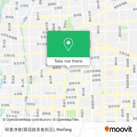 研素净食(蓉花路美食街店) map
