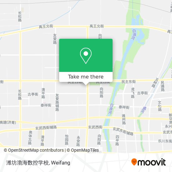 潍坊渤海数控学校 map