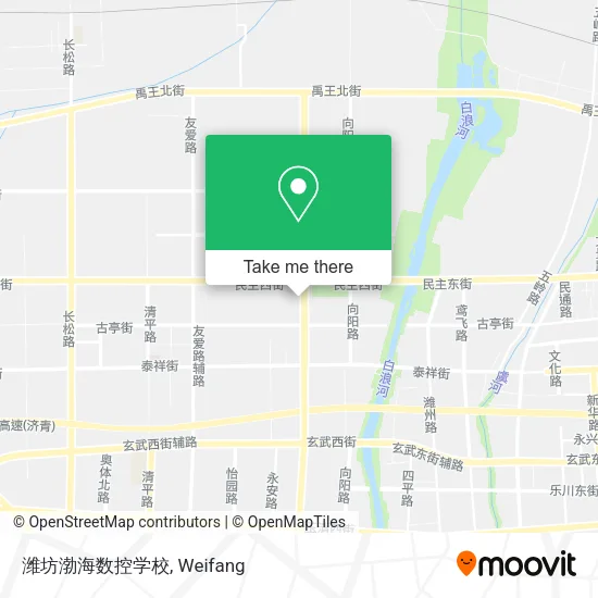 潍坊渤海数控学校 map