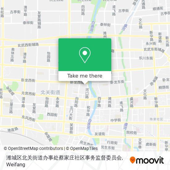 潍城区北关街道办事处蔡家庄社区事务监督委员会 map