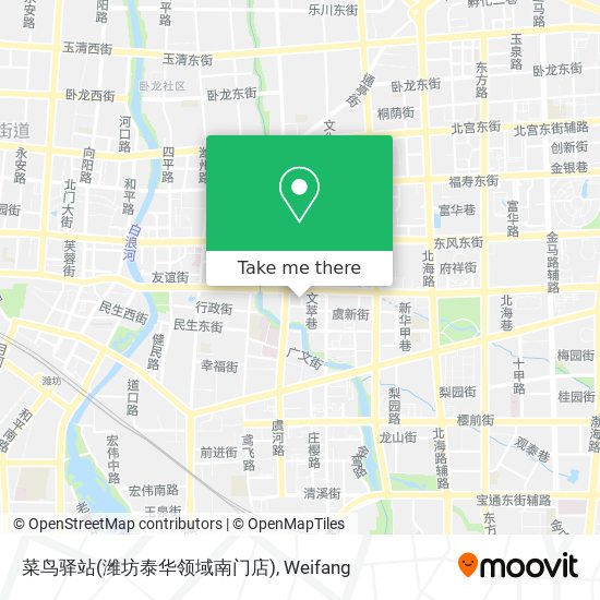 菜鸟驿站(潍坊泰华领域南门店) map