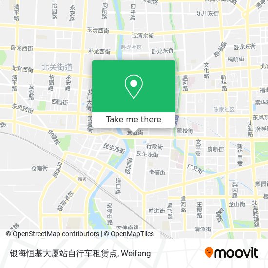 银海恒基大厦站自行车租赁点 map