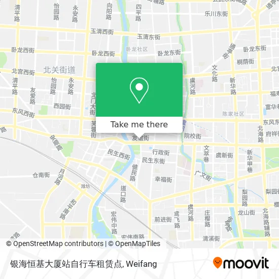 银海恒基大厦站自行车租赁点 map