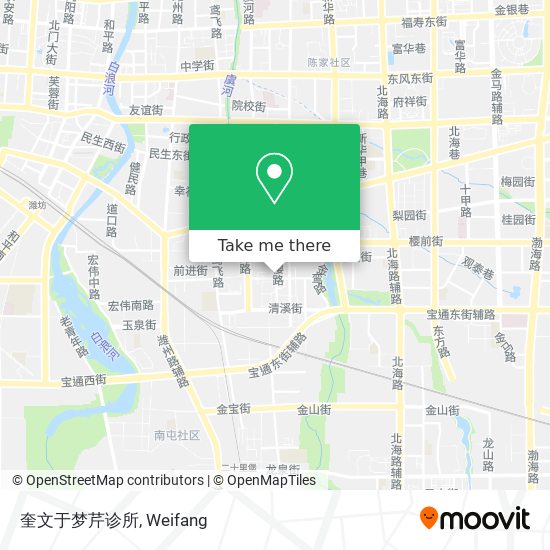 奎文于梦芹诊所 map