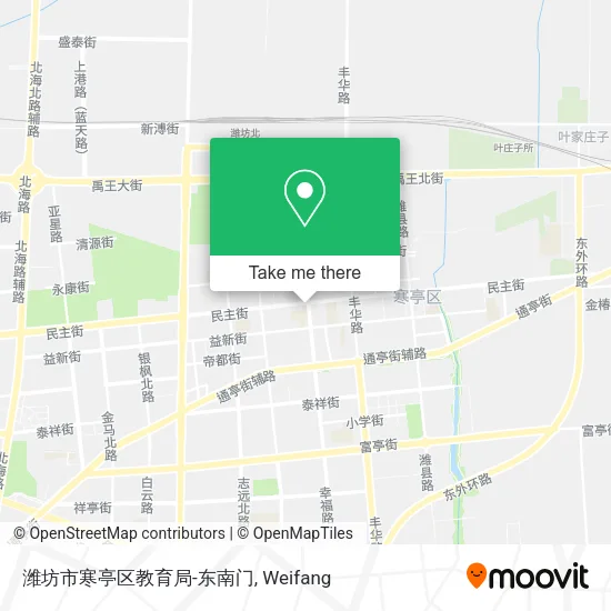 潍坊市寒亭区教育局-东南门 map